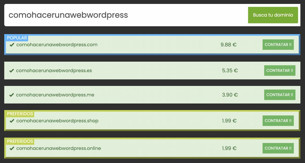 Cómo hacer una web WordPress paso 2